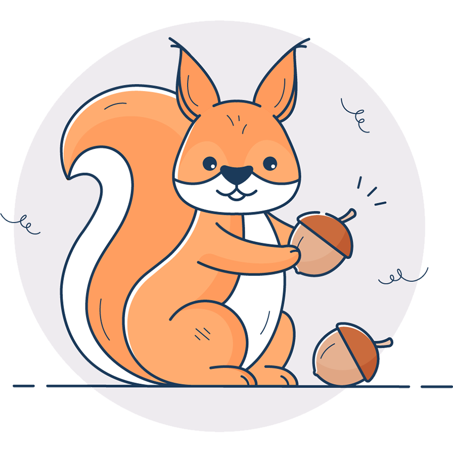 AcornSwap - a Squirrel with Acorns